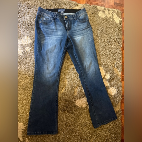 Democracy Flare Jeans in Deep Blue - Picture 1 of 3